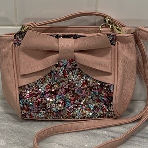 Betsey Johnson Sequins Bow Purse